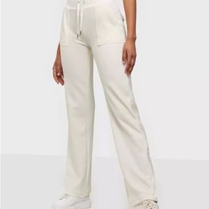 White juicy by juice couture tracksuit bottoms